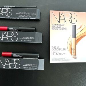 NARS 4pc Travel Set - CRUELLA & DRAGON Lip Pencils, Eyeliner, Concealer Sample